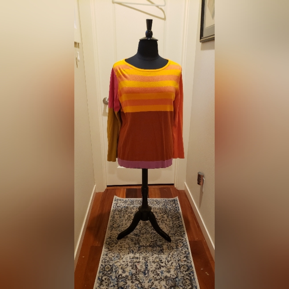Isaac Mizrahi 20th Anniversary Target Multicolor Scoop Neck Sweater